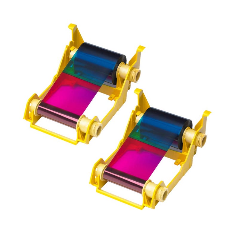 Zebra Technologies Zebra 2pack-800033-340 True Colours iSeries High-Capacity YMCKO Color Ribbon for ZXP Series 3 Card Printers. Replaces Zebra 800033-340. 560 Total Prints. - Image 1